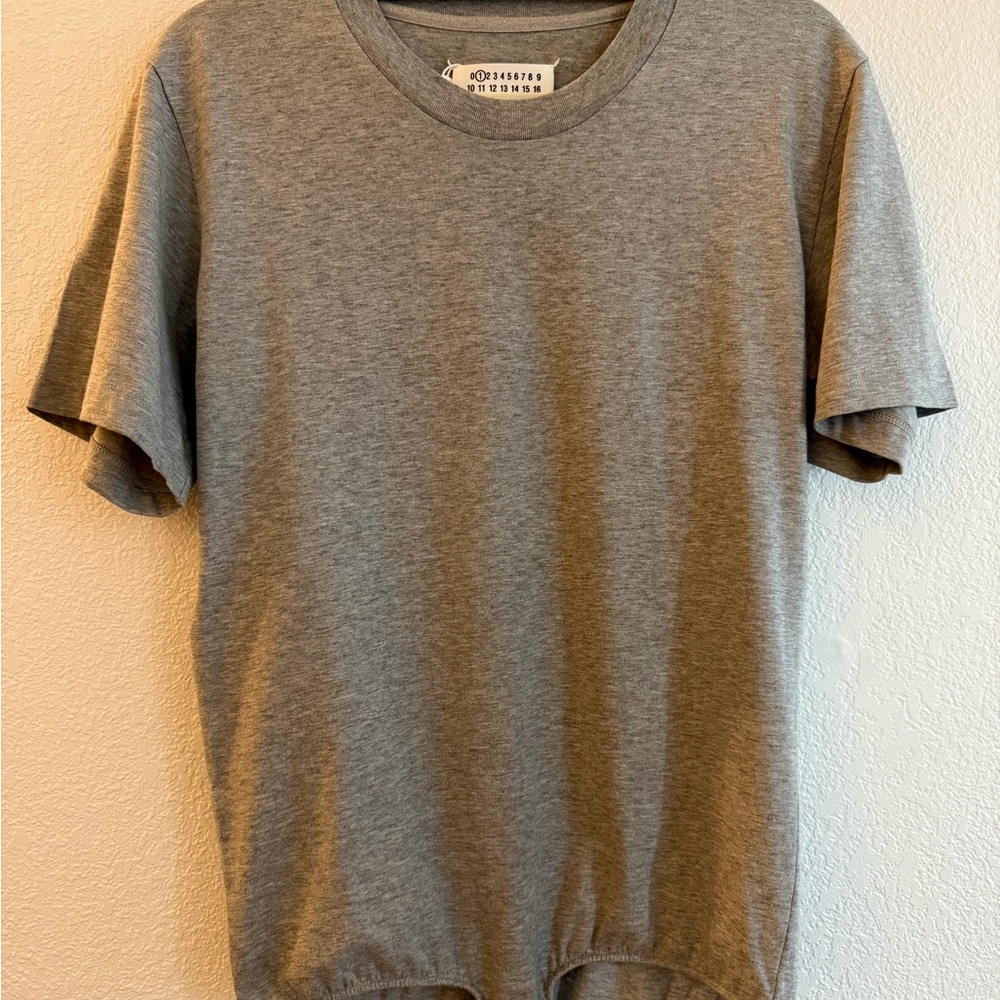 Maison Martin Margiela Gray Bodysuit Elegant Contemporary Style